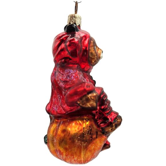 Christopher Radko You Little Devil Bear Pumpkin Halloween Christmas Ornament - Picture 8 of 13